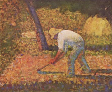 peasant life Painting - peasant with hoe 1882
